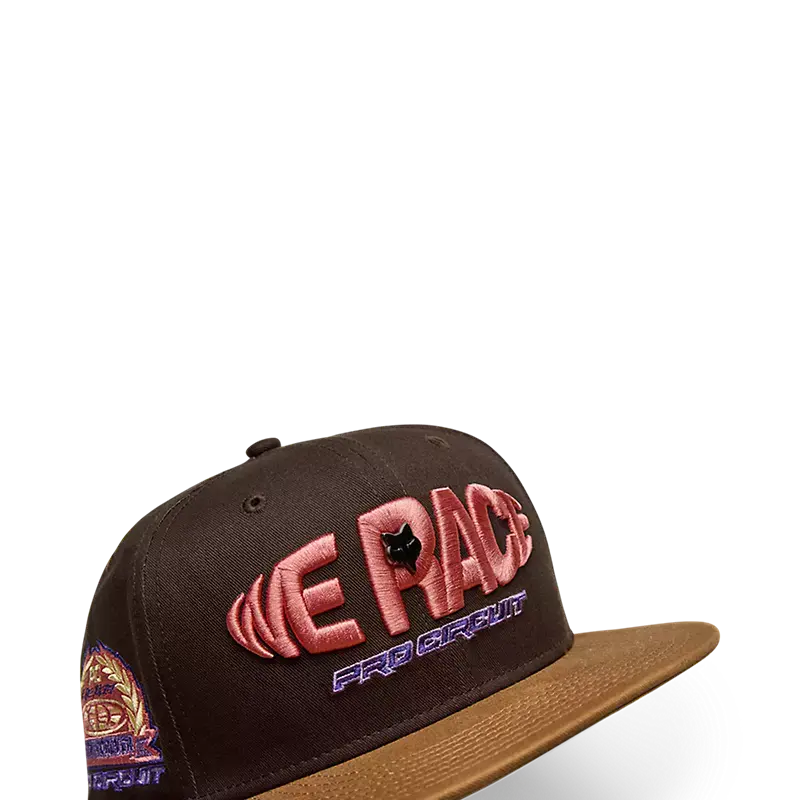 FOX Apparel Brown FOX Pro Circuit 9FIFTY Snapback Hat 33392-222-OS 191972974595 Jorgensen Powersports