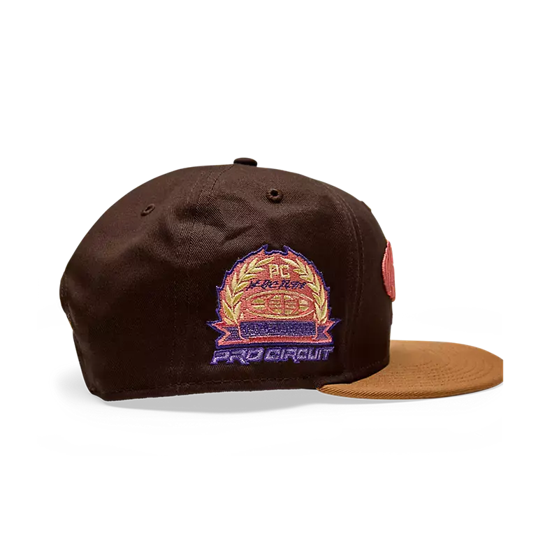 FOX Apparel Brown FOX Pro Circuit 9FIFTY Snapback Hat 33392-222-OS 191972974595 Jorgensen Powersports
