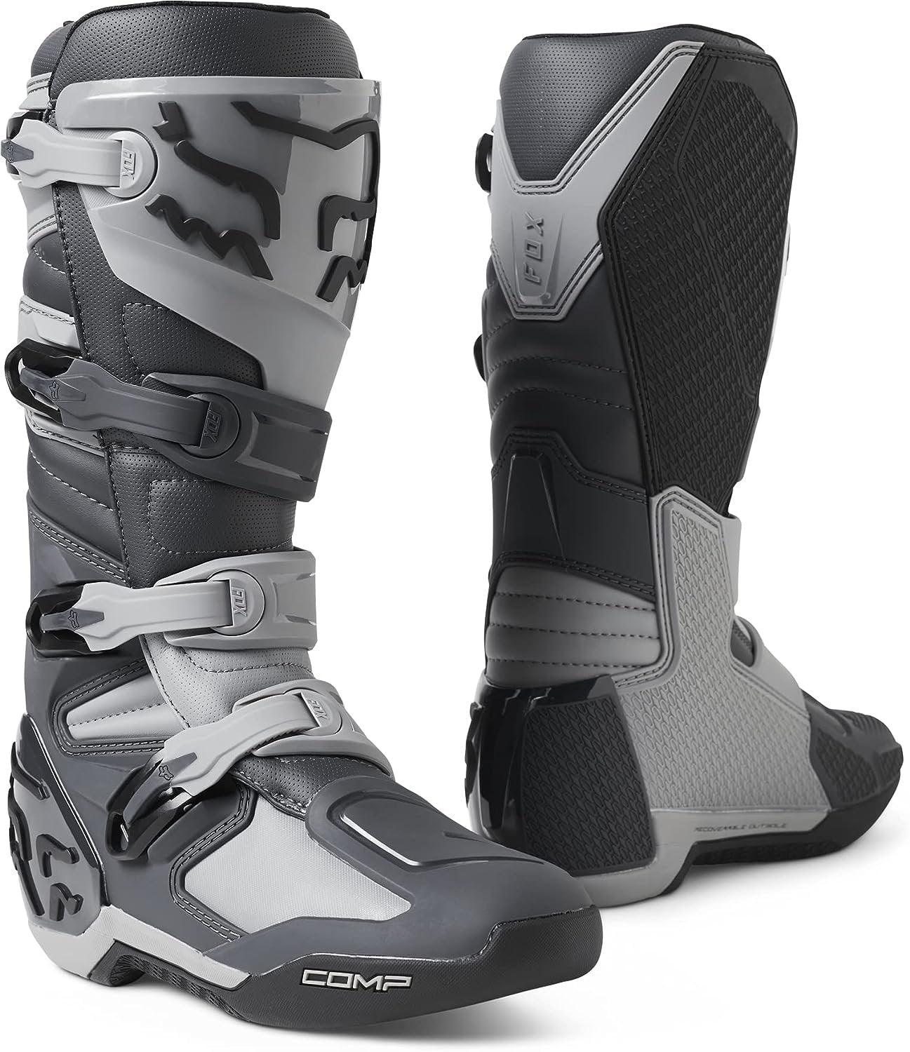 FOX Apparel Dark Shadow / 8 Fox Racing Comp Motocross Boots 28373-330-8 Jorgensen Powersports