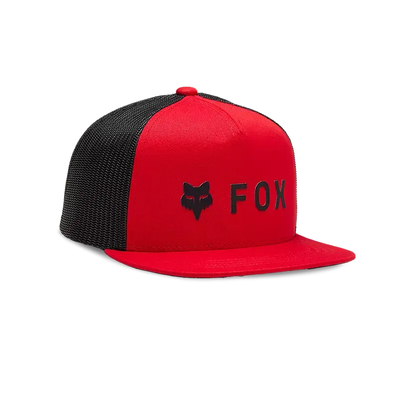 Fox Apparel Flame Red Fox Absolute Mesh Snapback Hat Youth 31802-122-OS 191972835216 Jorgensen Powersports