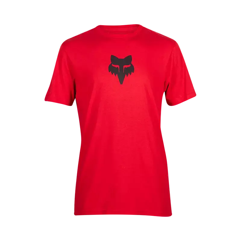 Fox Apparel Flame Red / Small Fox Head Premium Tee 31731-122-S 191972834875 Jorgensen Powersports