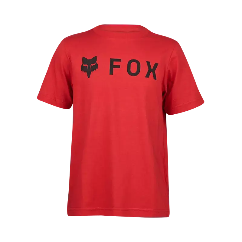 Fox Apparel Flame Red / Youth Small Fox Absolute Basic Tee Youth 31818-122-YS 191972834967 Jorgensen Powersports