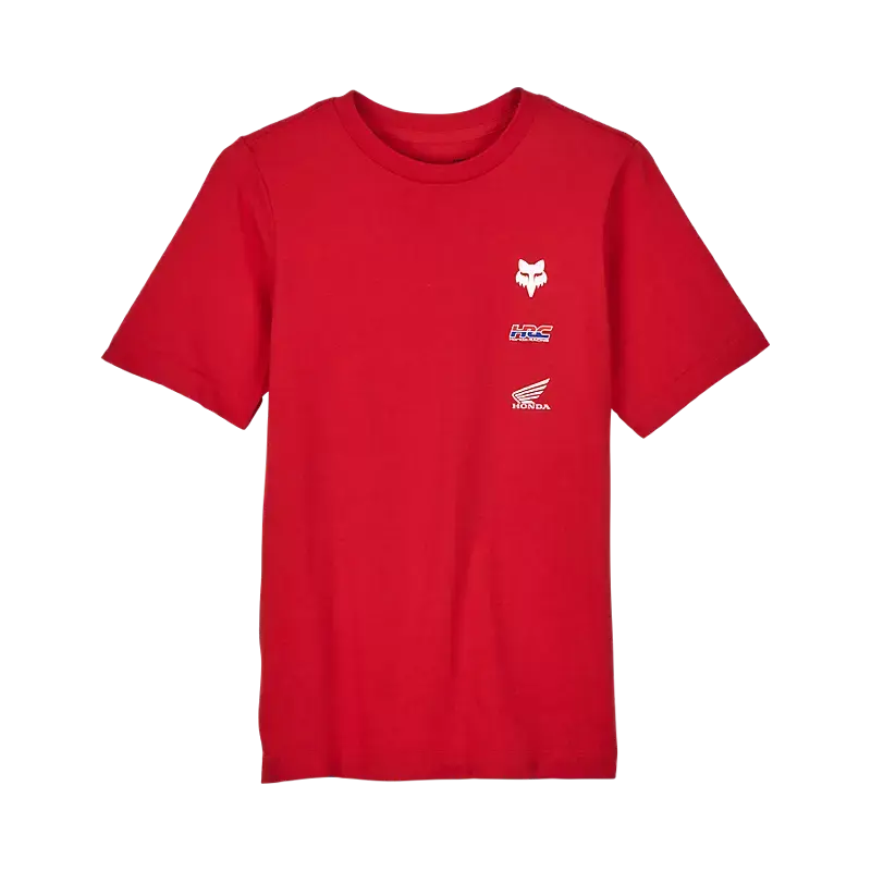 Fox Apparel Flame Red / Youth Small Fox X Honda Tee Youth 32295-122-YS 191972894497 Jorgensen Powersports