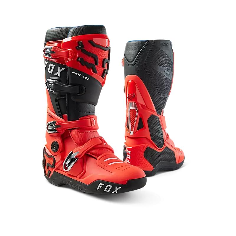 Fox Apparel Flo Red / 8 Fox Instinct 2.0 Boots 24347-110-8 191972693199 Jorgensen Powersports