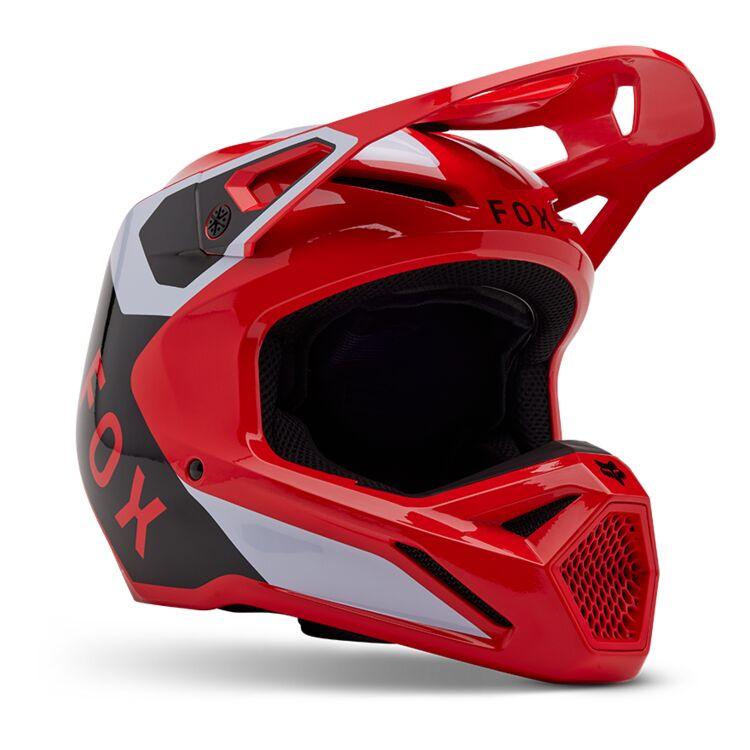 Fox Apparel Flo Red / X-Small Fox V1 Lean Helmet 32999-110-XS 191972946622 Jorgensen Powersports