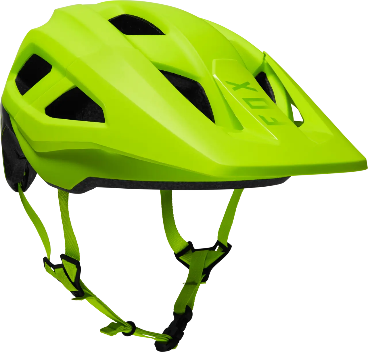 Fox Apparel Flo Yellow Fox Mainframe Helmet Youth 28983-130-OS 191972576423 Jorgensen Powersports