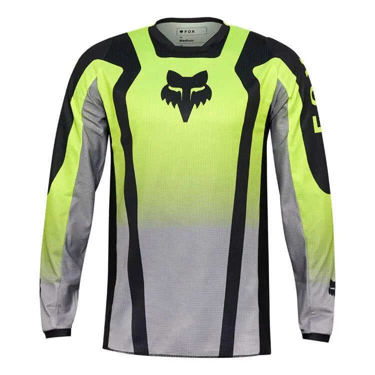 Fox Apparel Flo Yellow / Medium Fox 180 Lean Jersey 33008-130 M 191972948152 Jorgensen Powersports