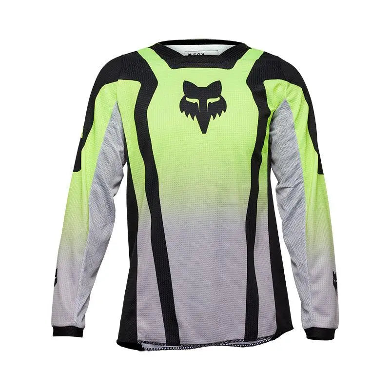 Fox Apparel Flo Yellow / Youth Medium Fox 180 Lean Jersey Youth 33049-130 YM 191972948275 Jorgensen Powersports