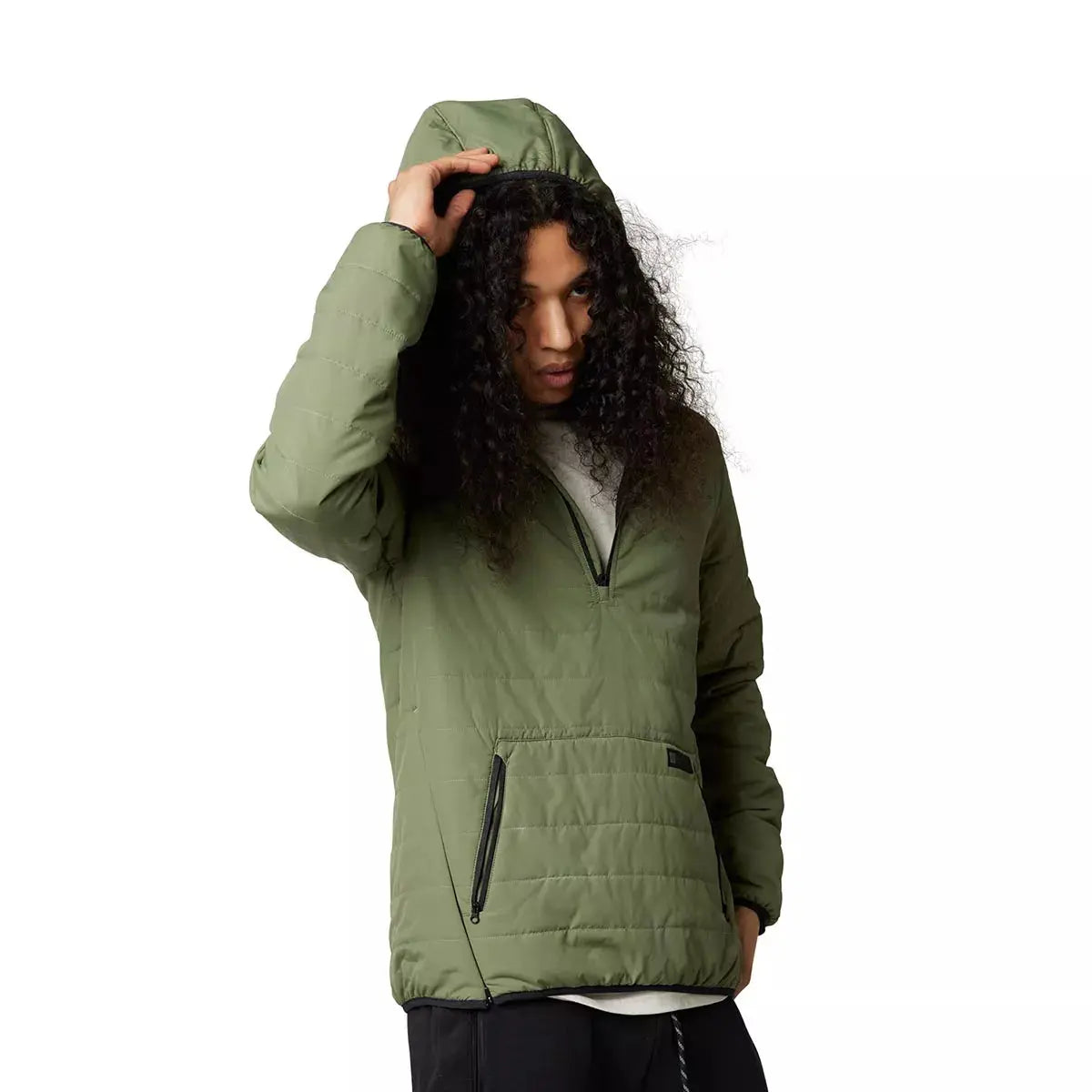 Fox Apparel Fox Howell Hooded Puffy Anorak Jacket Medium 29942-532-M 191972661556 Jorgensen Powersports