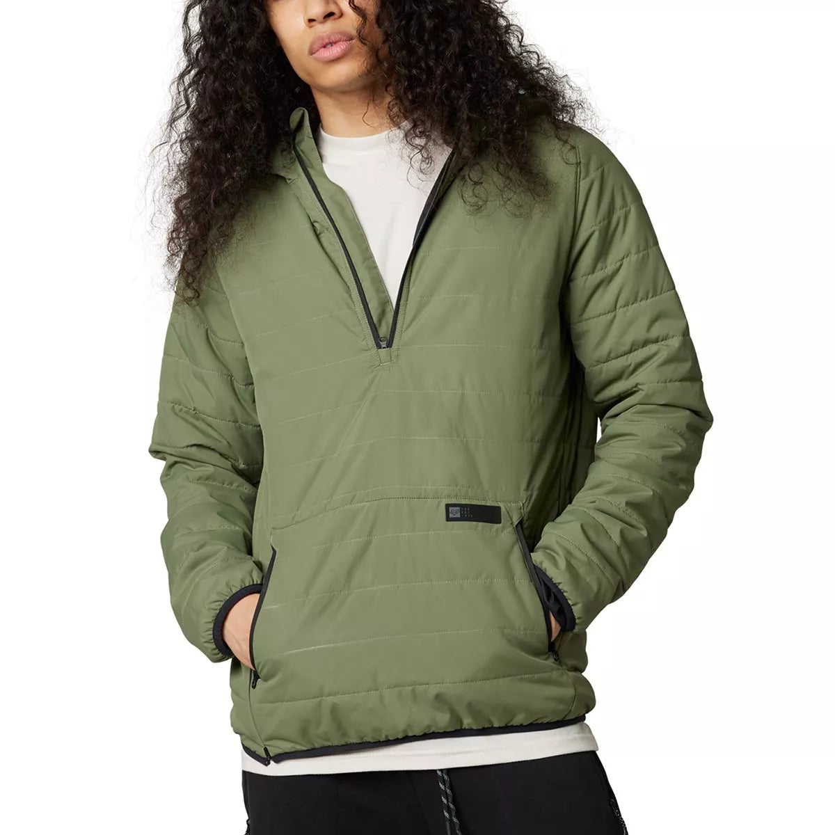 Fox Apparel Fox Howell Hooded Puffy Anorak Jacket Medium 29942-532-M 191972661556 Jorgensen Powersports