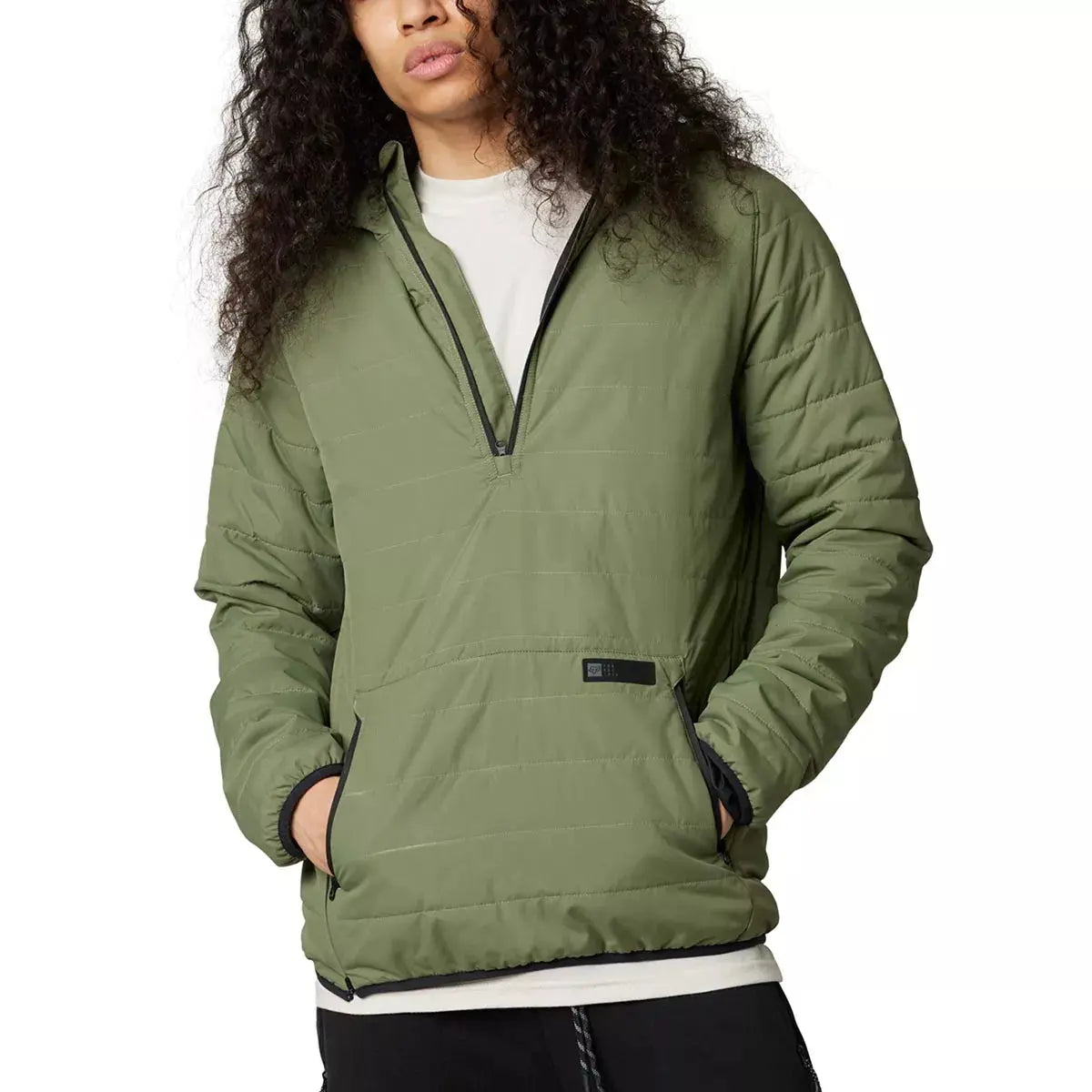 Fox Apparel Fox Howell Hooded Puffy Anorak Jacket Medium 29942-532-M 191972661556 Jorgensen Powersports