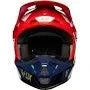 Fox Apparel Fox Preme V2 Off-Road Motorcycle Helmet (Red/White/Navy, Medium) USED 19527-248-M U Jorgensen Powersports