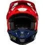 Fox Preme V2 Off-Road Motorcycle Helmet (Red/White/Navy, Medium) USED Fox