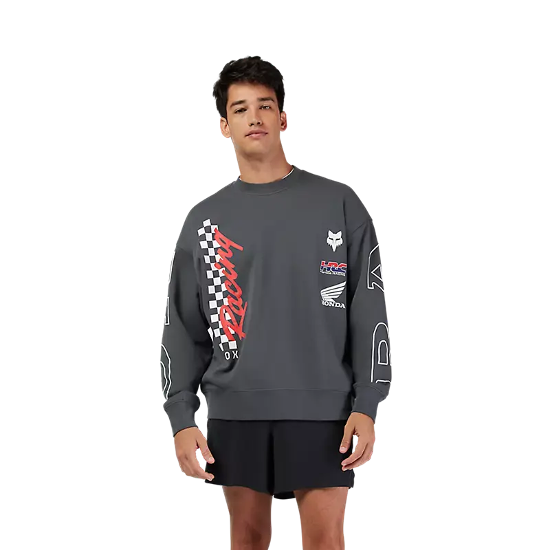 Fox Apparel Fox Racing x Honda Oversized Fleece Crewneck – 2025 Limited Edition Jorgensen Powersports