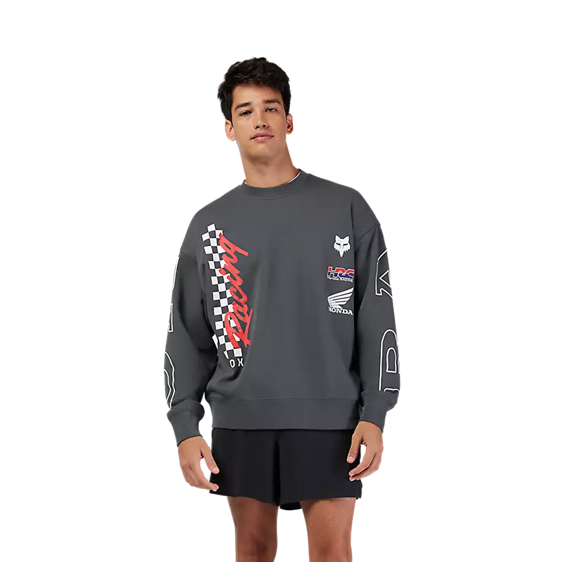 Fox Apparel Fox Racing x Honda Oversized Fleece Crewneck – 2025 Limited Edition Jorgensen Powersports