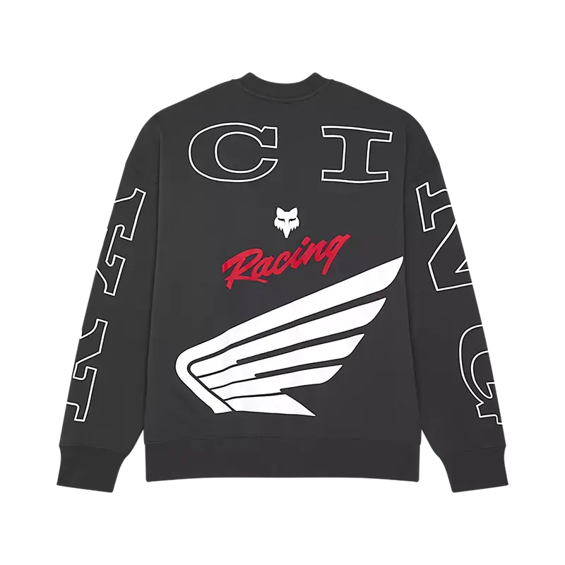 Fox Apparel Fox Racing x Honda Oversized Fleece Crewneck – 2025 Limited Edition Jorgensen Powersports