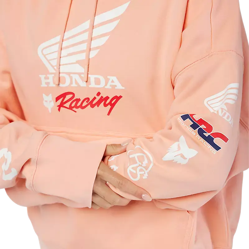 Fox Apparel Fox Racing x Honda Women's Oversized Pullover Fleece Hoodie – 2025 Limited Edition Jorgensen Powersports