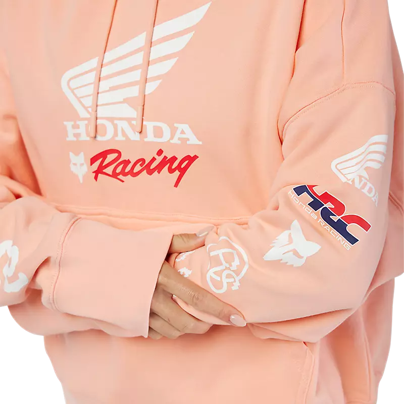 Fox Apparel Fox Racing x Honda Women's Oversized Pullover Fleece Hoodie – 2025 Limited Edition Jorgensen Powersports