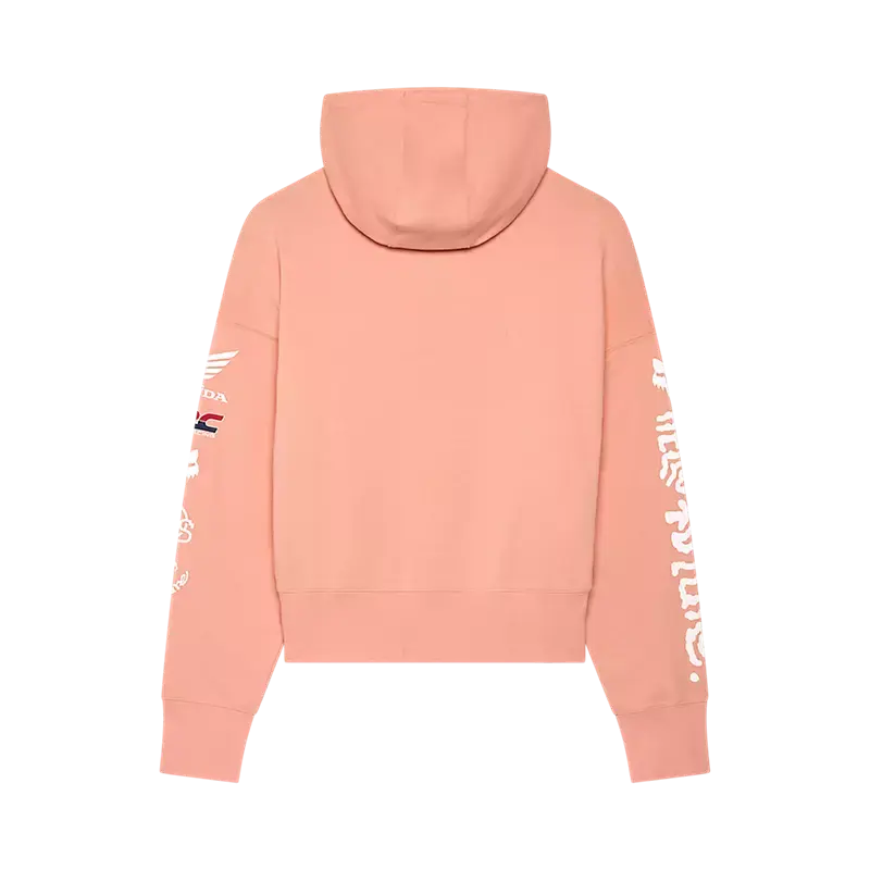 Fox Apparel Fox Racing x Honda Women's Oversized Pullover Fleece Hoodie – 2025 Limited Edition Jorgensen Powersports