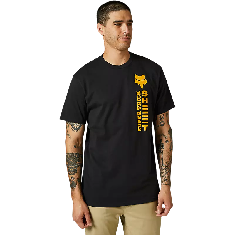 Fox Apparel Fox Super Trick Premium Tee Medium 29094-001-M 191972608964 Jorgensen Powersports