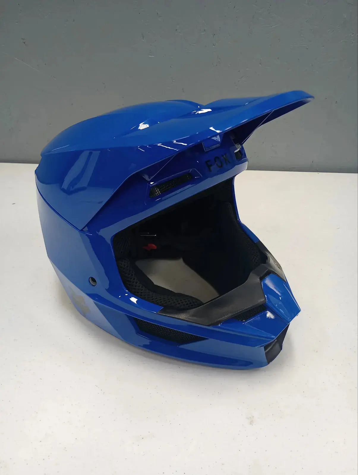 Fox Apparel Fox V Core Helmet (Blue, Small) USED 32621-002-S U 191972826030 Jorgensen Powersports