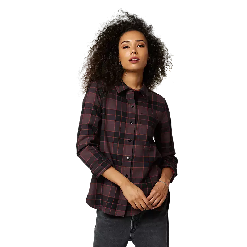 Fox Apparel Fox Women's Pines Flannel Shirt Small 25703-053-S 191972704741 Jorgensen Powersports