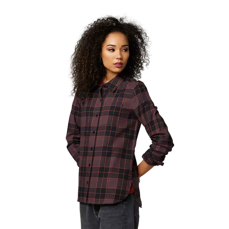 Fox Apparel Fox Women's Pines Flannel Shirt Small 25703-053-S 191972704741 Jorgensen Powersports