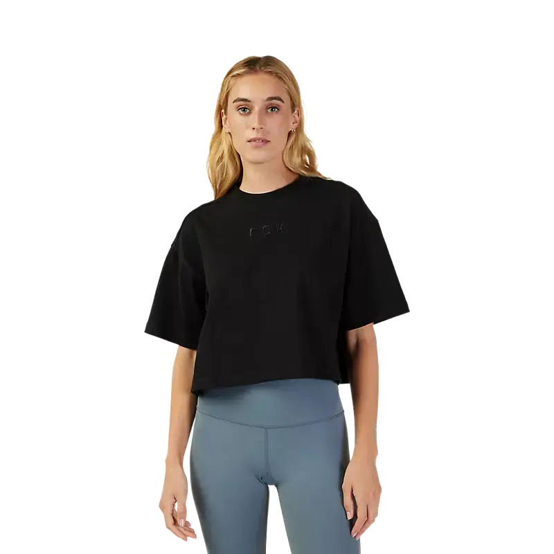 Fox Apparel Fox Women's Wordmark Premium Crop Tee Jorgensen Powersports
