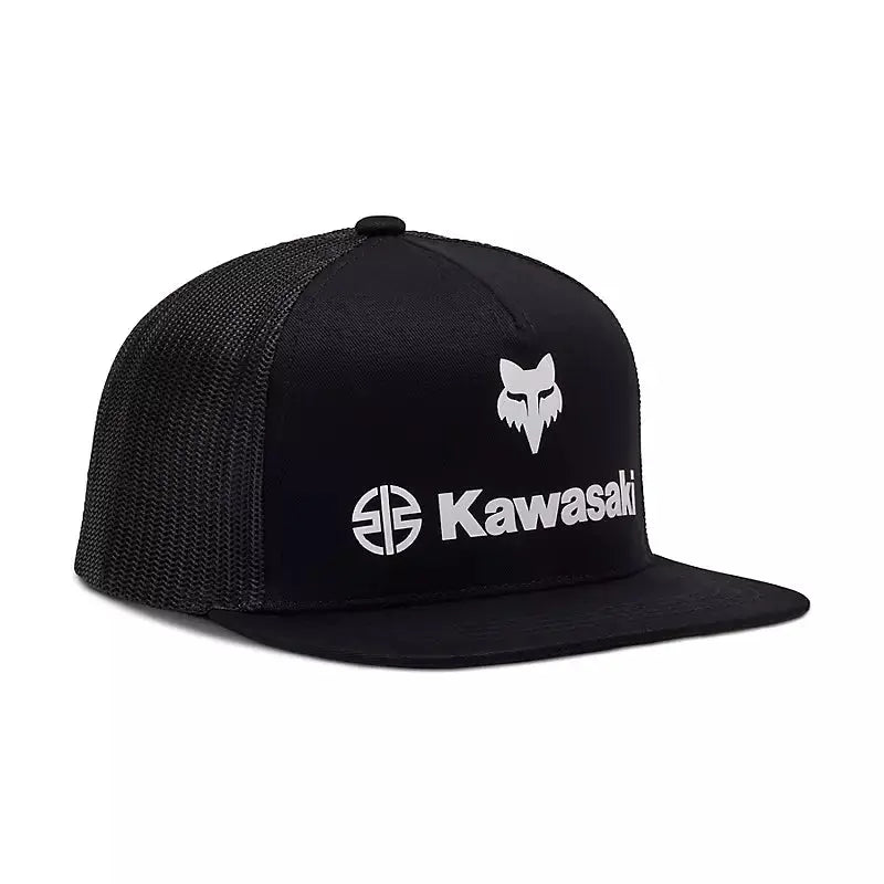 Fox Apparel Fox X Kawasaki Snapback Hat Youth 32270-001-OS 191972880377 Jorgensen Powersports