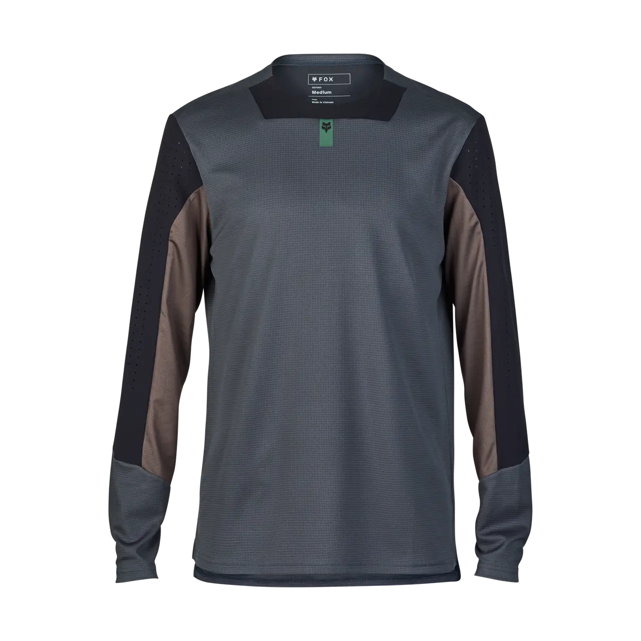 Fox Apparel Graphite / Small Fox Defend Long Sleeve Jersey 32367-103-S 191972895791 Jorgensen Powersports