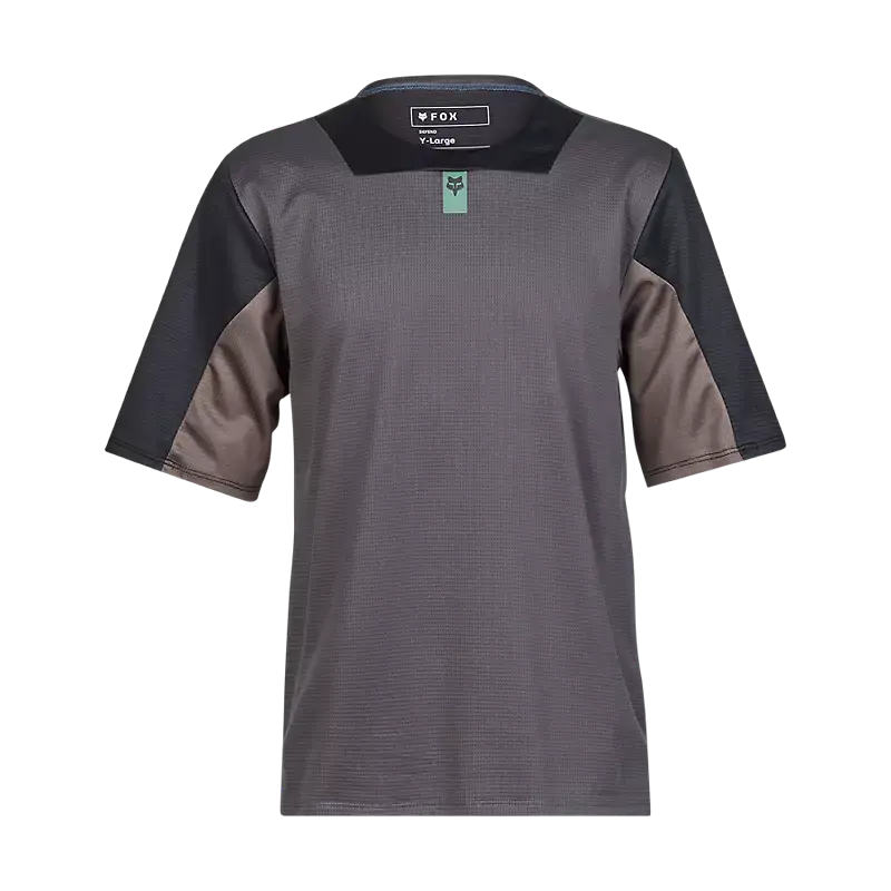 Fox Apparel Graphite / Youth Small Fox Defend Jersey Youth 32414-103-YS 191972896590 Jorgensen Powersports