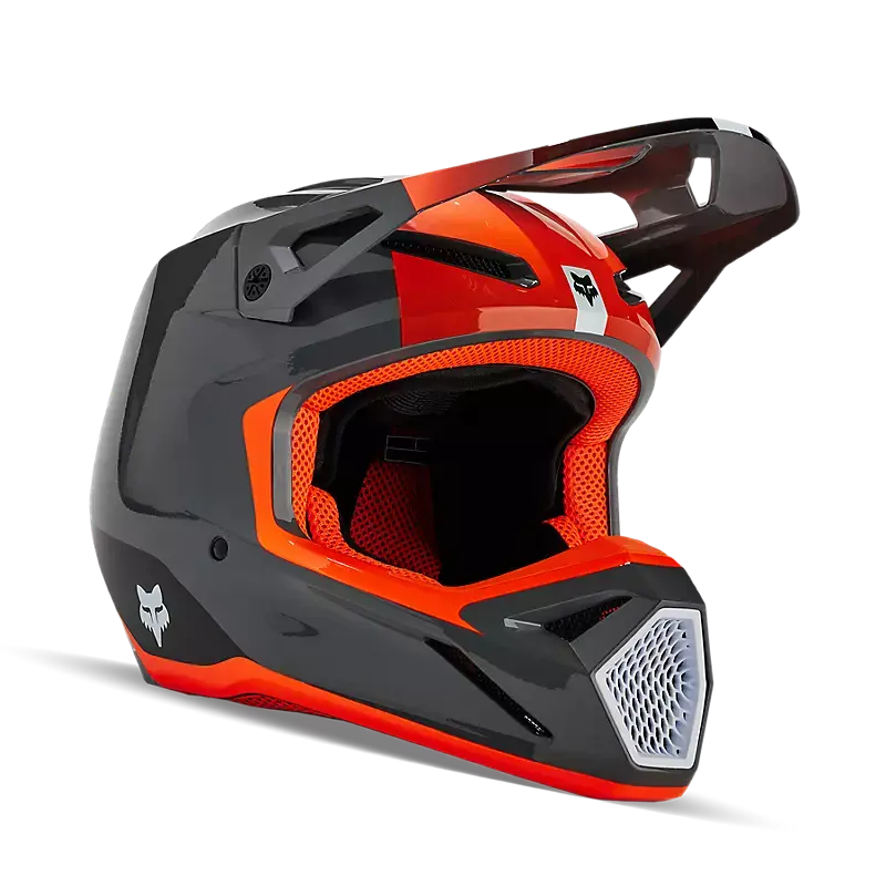 Fox Apparel Grey / Youth Small Fox V1 Nitro Helmet Youth 31401-006-YS Jorgensen Powersports