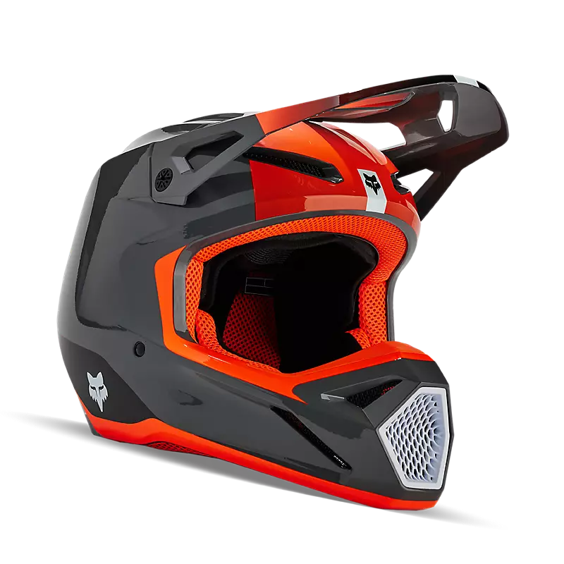 Fox Apparel Grey / Youth Small Fox V1 Nitro Helmet Youth 31401-006-YS Jorgensen Powersports