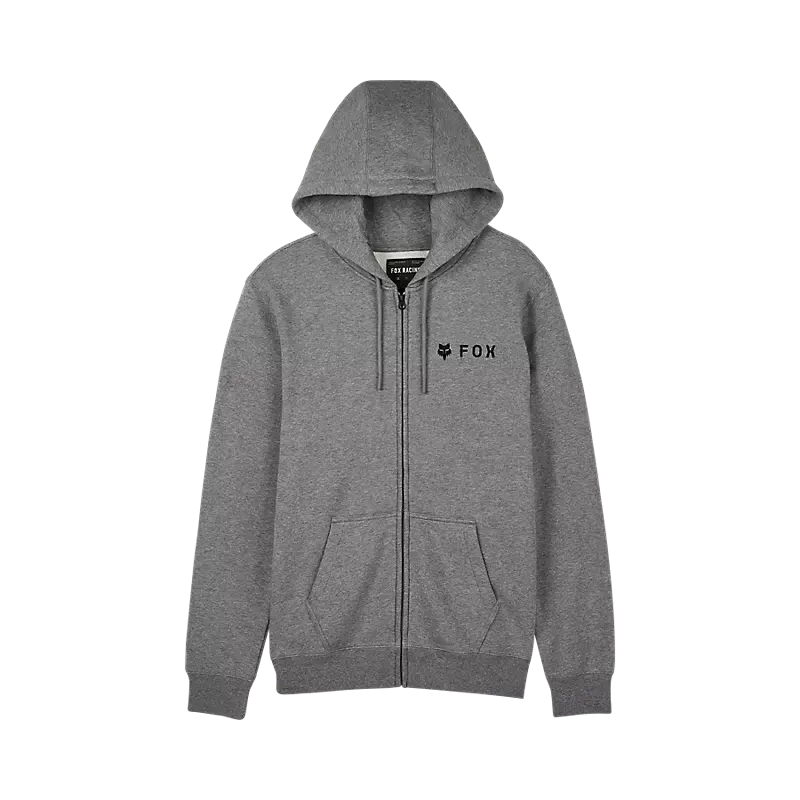 Fox Apparel Heather Graphite / Small Fox Absolute Zip Hoodie 31593-185-S 191972839764 Jorgensen Powersports