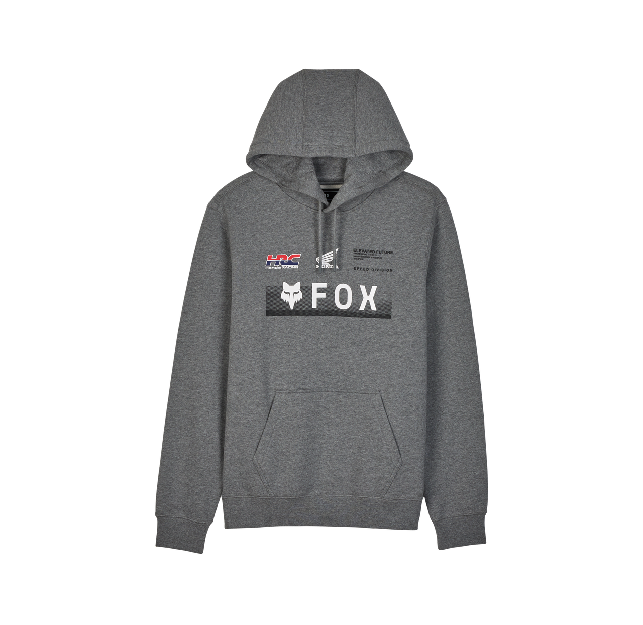 Fox Apparel Heather / Small Fox X Honda Fleece Hoodie 32104-185-S 191972901256 Jorgensen Powersports