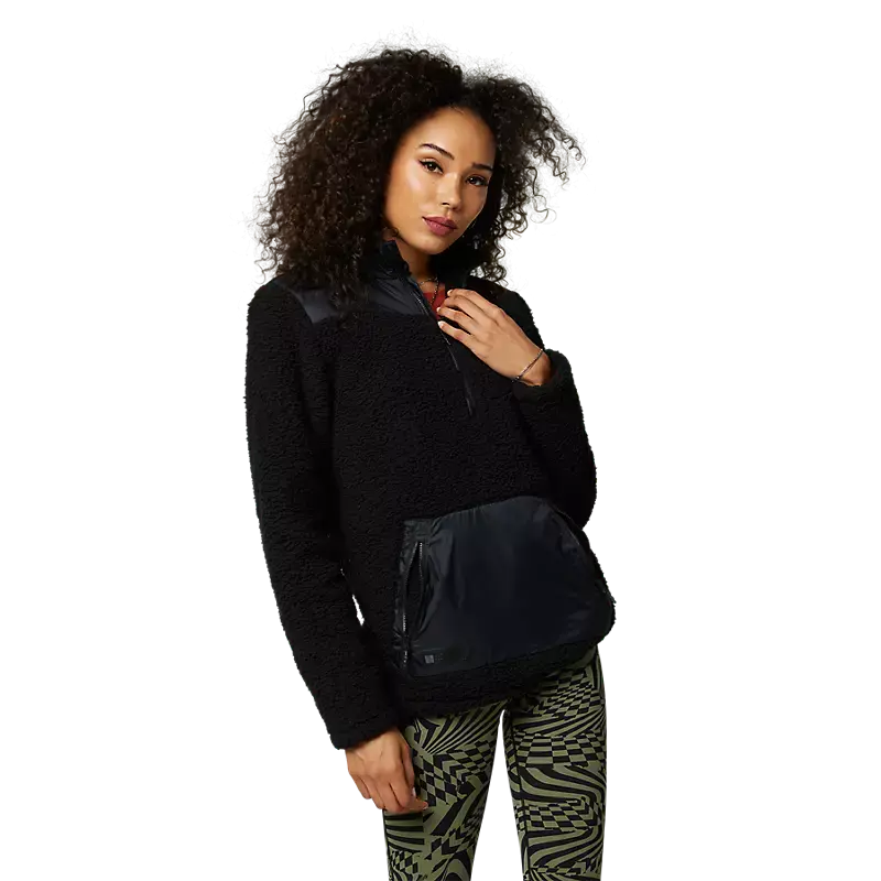 Fox Apparel Large Fox Women's Geology Sherpa Lined Sweatshirt 29963-001-L 191972665370 Jorgensen Powersports