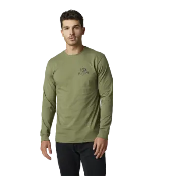 Fox Apparel Medium / Green Fox No Contest Long Sleeve Premium Tee 29817-532-M 191972662256 Jorgensen Powersports