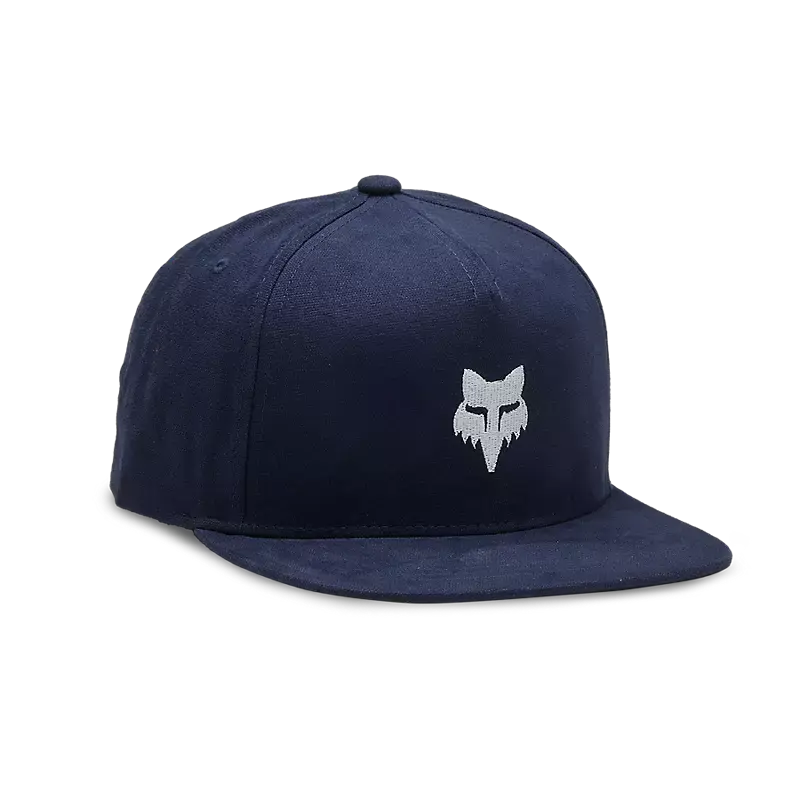 Fox Apparel Midnight Blue Fox Head Snapback Hat 31641-329-OS 191972846694 Jorgensen Powersports
