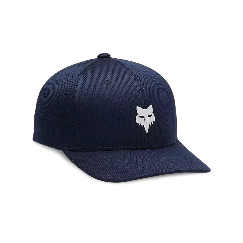 Fox Apparel Midnight Blue Fox Lithotype 110 Snapback Hat Youth 31806-329-OS 191972846717 Jorgensen Powersports