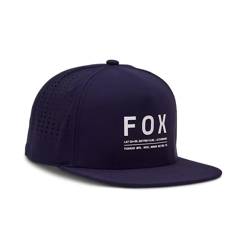 Fox Apparel Midnight Blue Fox Non Stop Tech Snapback Hat 31642-329-OS 191972906367 Jorgensen Powersports