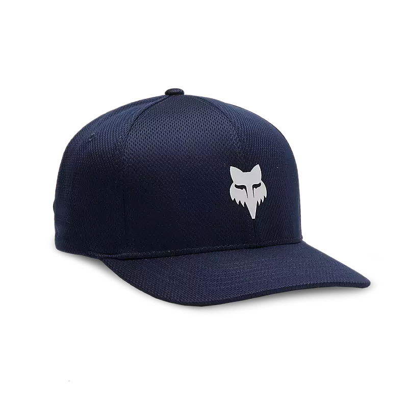 Fox Apparel Midnight Blue / S/M Fox Head Tech Flexfit Hat 31620-329-S/M 191972846656 Jorgensen Powersports
