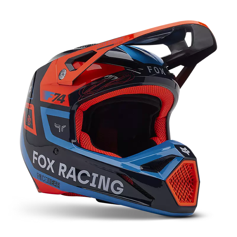 Fox Apparel Midnight Blue / X-Small Fox V1 Race Spec Helmet 33000-329-XS 191972954726 Jorgensen Powersports