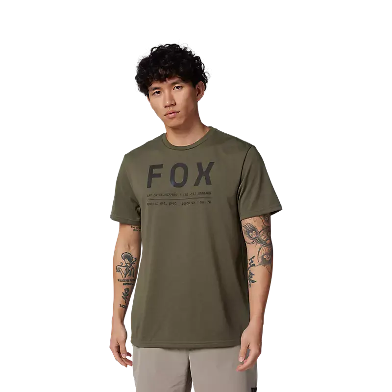 Fox Apparel Olive Green / Small Fox Non Stop Tech Tee 31688-099-S 191972851834 Jorgensen Powersports