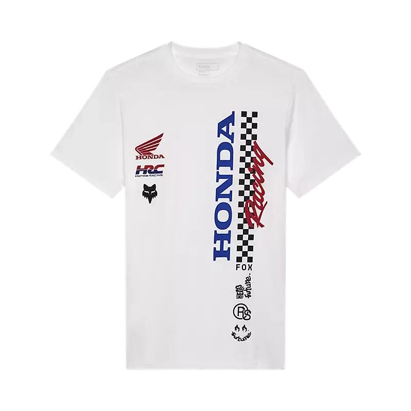 Fox Apparel Optic White / Small Fox Racing x Honda Men's Graphic Tee – 2025 Limited Edition 33422-190 S Jorgensen Powersports