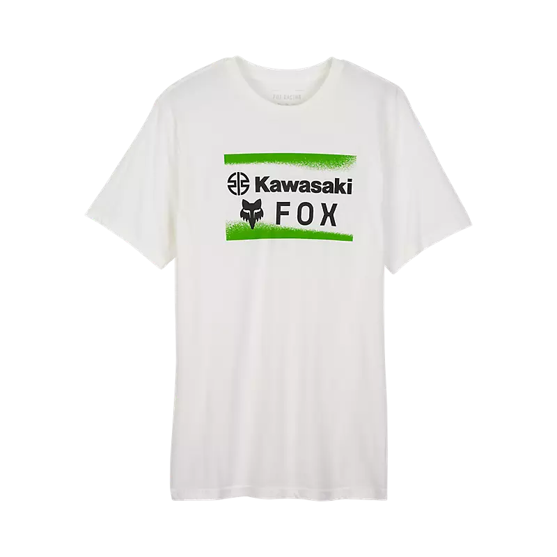 Fox Apparel Optic White / Small Fox X Kawasaki Premium Tee 32060-190-S 191972907647 Jorgensen Powersports