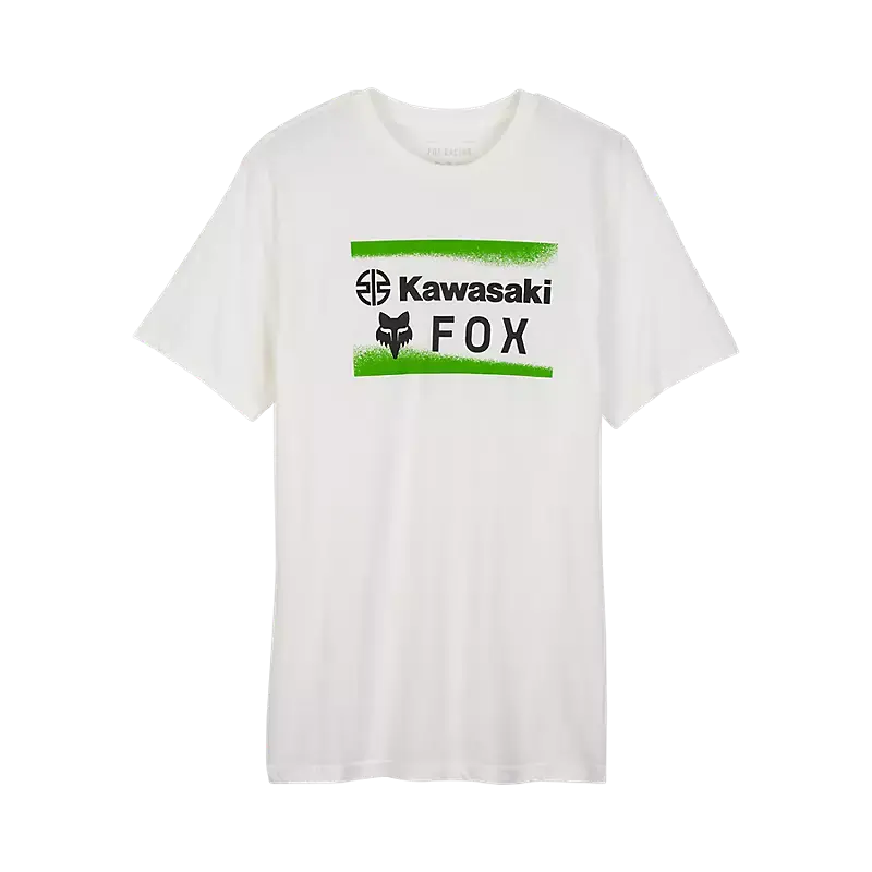 Fox Apparel Optic White / Small Fox X Kawasaki Premium Tee 32060-190-S 191972907647 Jorgensen Powersports