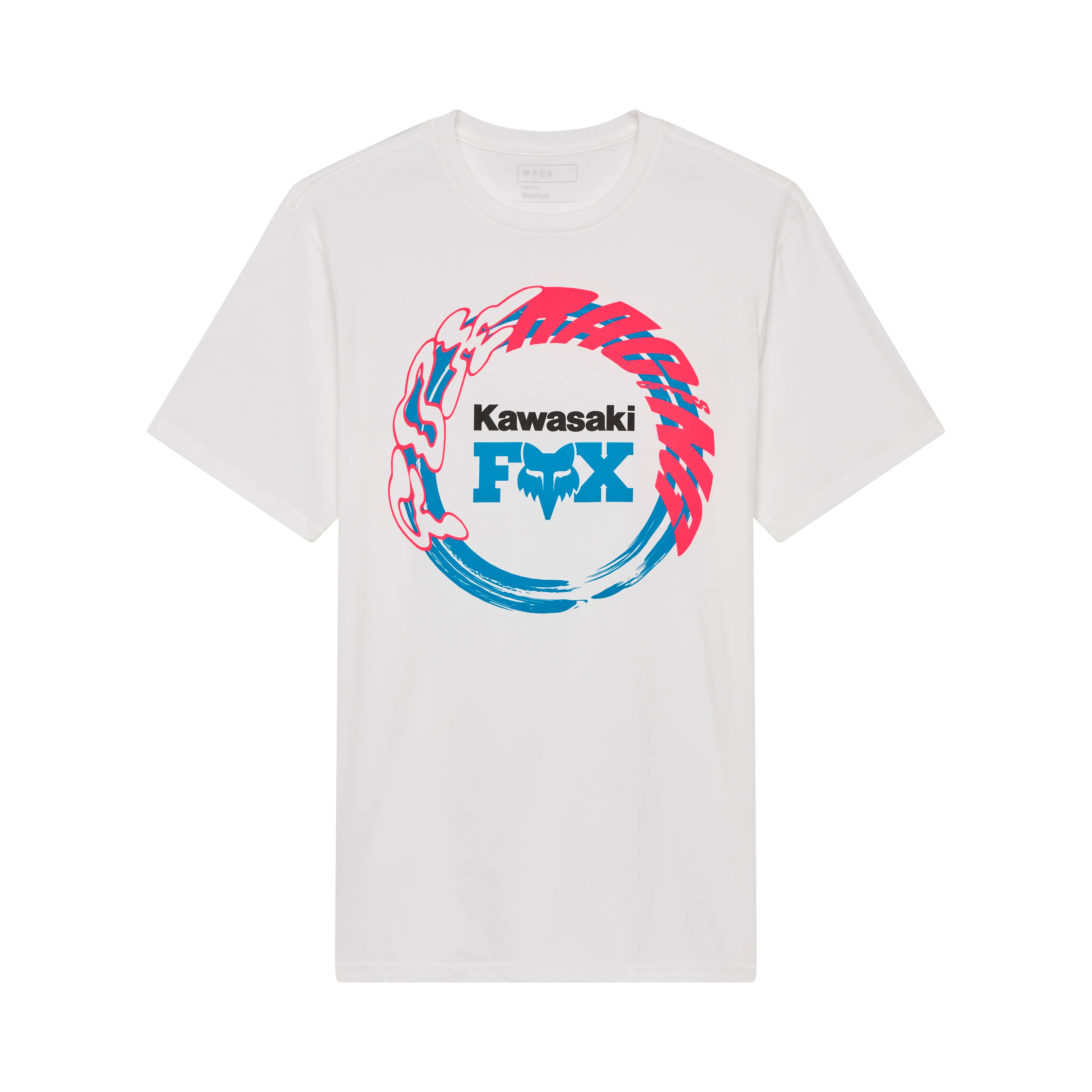 Fox Apparel Optic White / Small Fox X Kawasaki Tee 33424-190 S Jorgensen Powersports