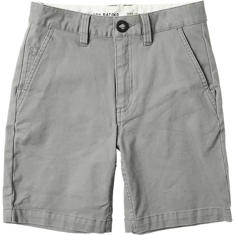 Fox Apparel Pewter / 22 Fox Essex Shorts Youth 32284-052-22 191972910043 Jorgensen Powersports