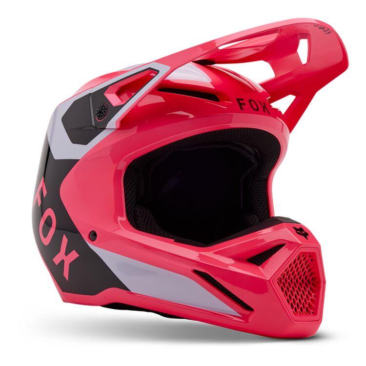 Fox Apparel Pink / Youth Small Fox V1 Lean Helmet Youth 33046-170-YS 191972960260 Jorgensen Powersports