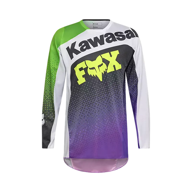 FOX Apparel Purple / Small FOX 180 Kawasaki Jersey 36323-A08-S 198571044841 Jorgensen Powersports